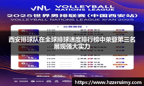 西安排球队在全球排球速度排行榜中荣登第三名展现强大实力